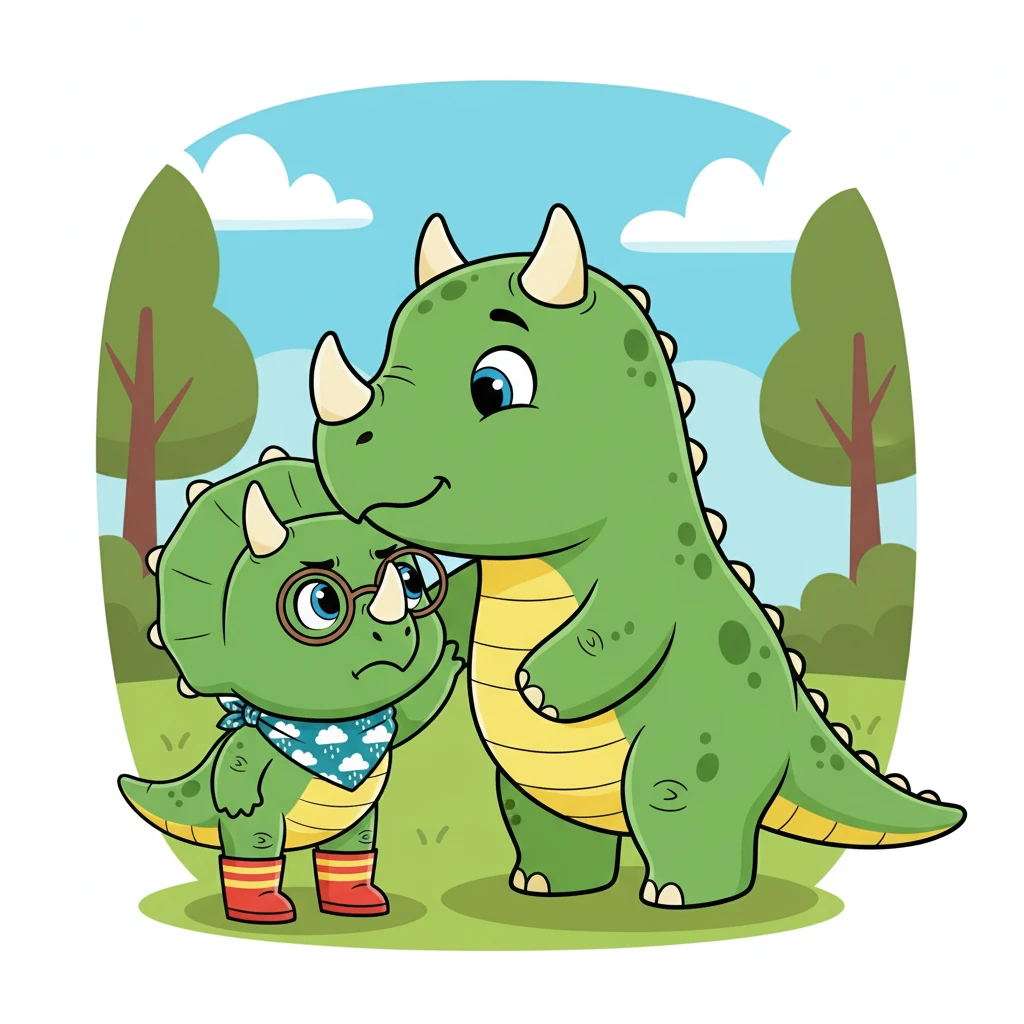 Mama reminded her: “You can be mad, Trix, and still be kind. It’s okay to feel big feelings.” She nuzzled her daughter gently, offering comfort and love.