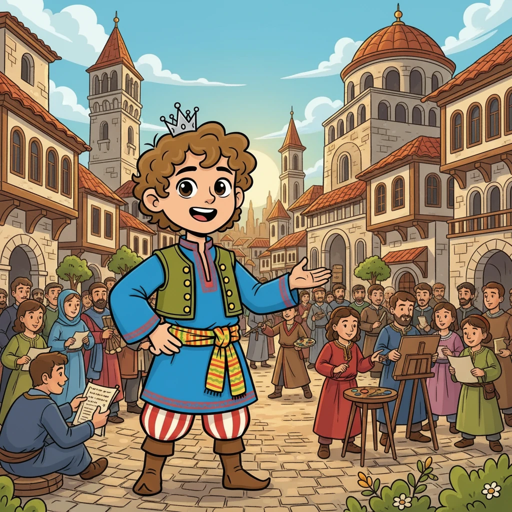 Преслав, столицата на царството, е оживена с книжовници, художници и архитекти. Симеон насърчава развитието на културата, превръщайки града в център на славянската просвета. Великолепни сгради са издигнати, отразяващи величието на България.