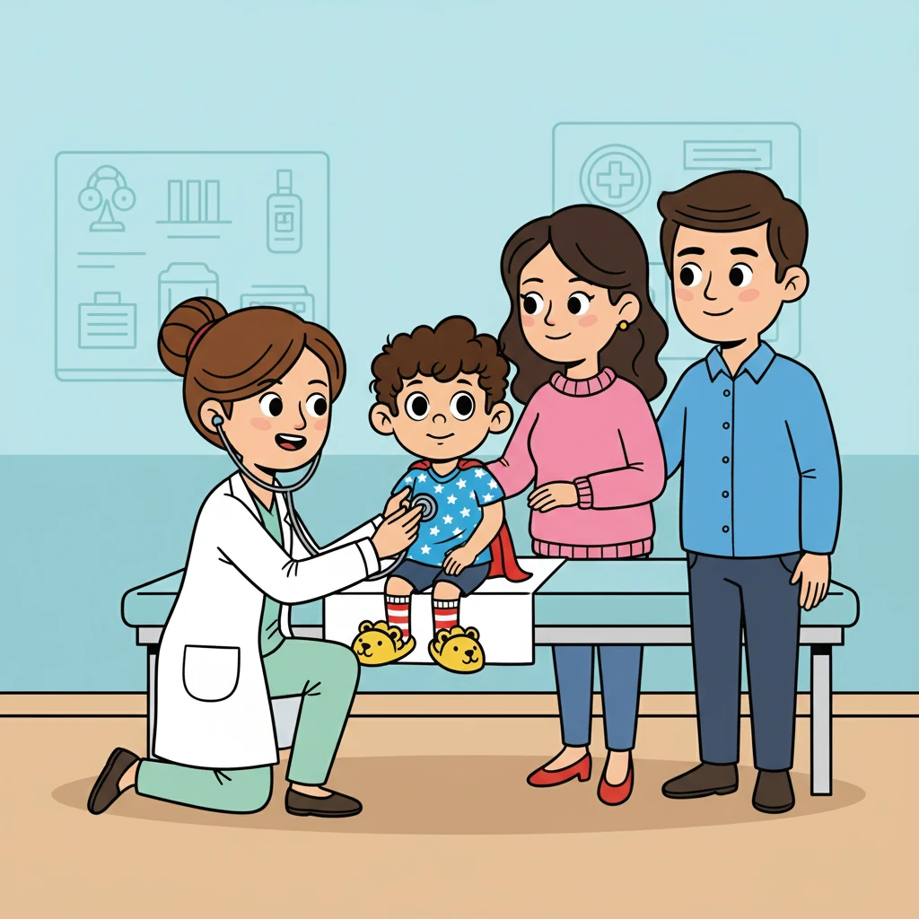 Mama dan Papa membawanya ke ruang pemeriksaan. Seorang dokter yang ramah menyambutnya dengan senyum. Dokter itu memeriksa Bintang dengan lembut.