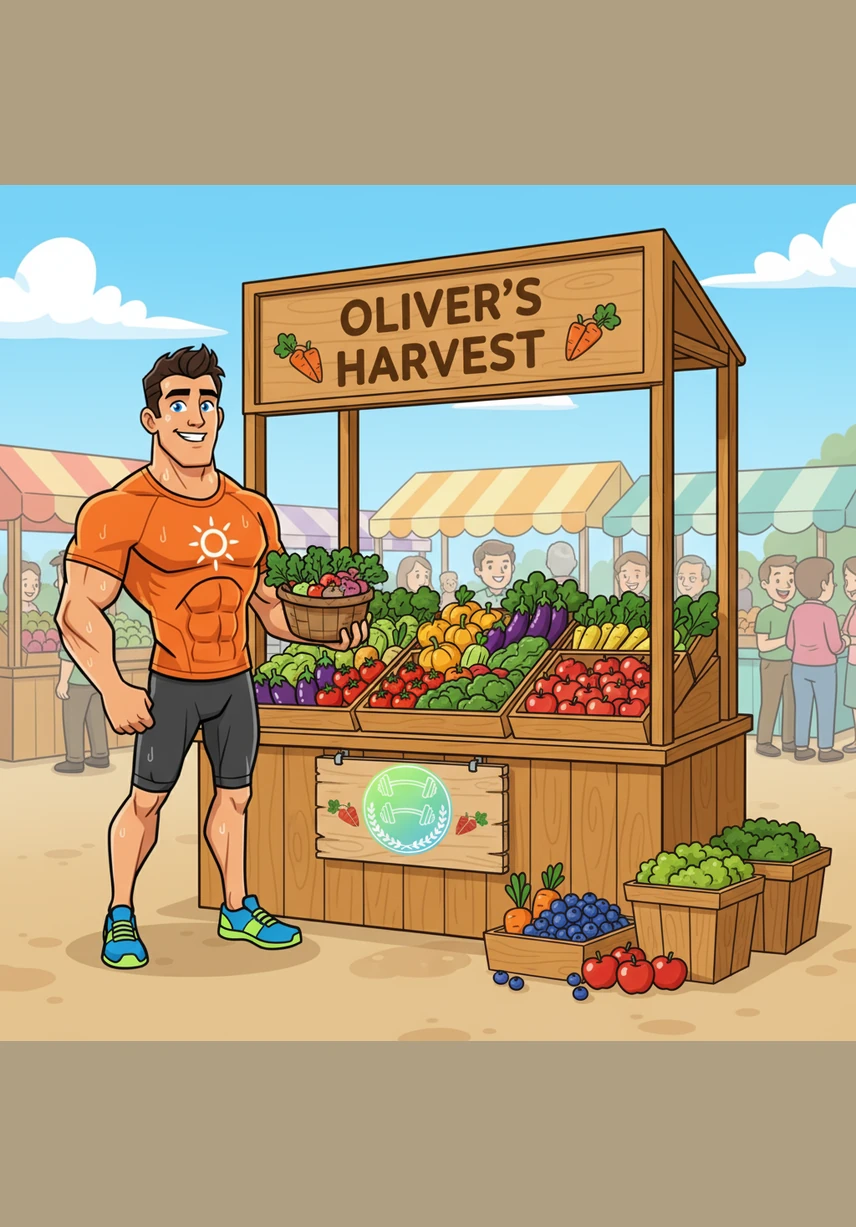 A bright and inviting table is set with the six powerful foods, arranged like a beautiful masterpiece of nutrition. This visual guide serves as a final summary, showing how nature provides everything needed for a vibrant and healthy life.