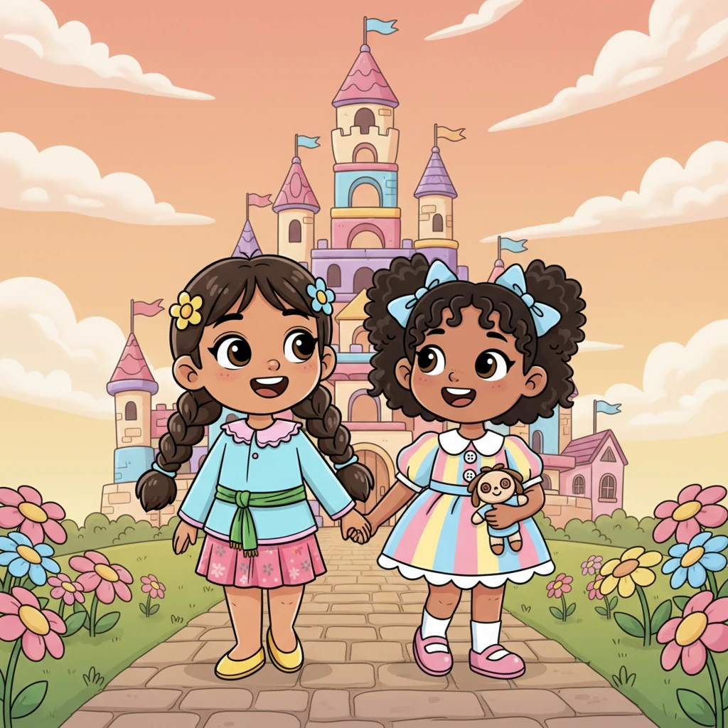 Meninggalkan istana, langkah mereka terasa ringan dan hati mereka dipenuhi kebahagiaan. Mereka berpegangan tangan, berjanji akan kembali lagi suatu hari nanti. Persahabatan mereka semakin erat, diperkaya oleh petualangan ajaib di Istana Boneka.