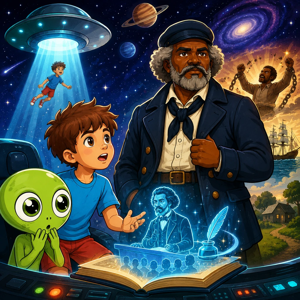 Frederick Douglass: A Voice for Freedom Among the Stars