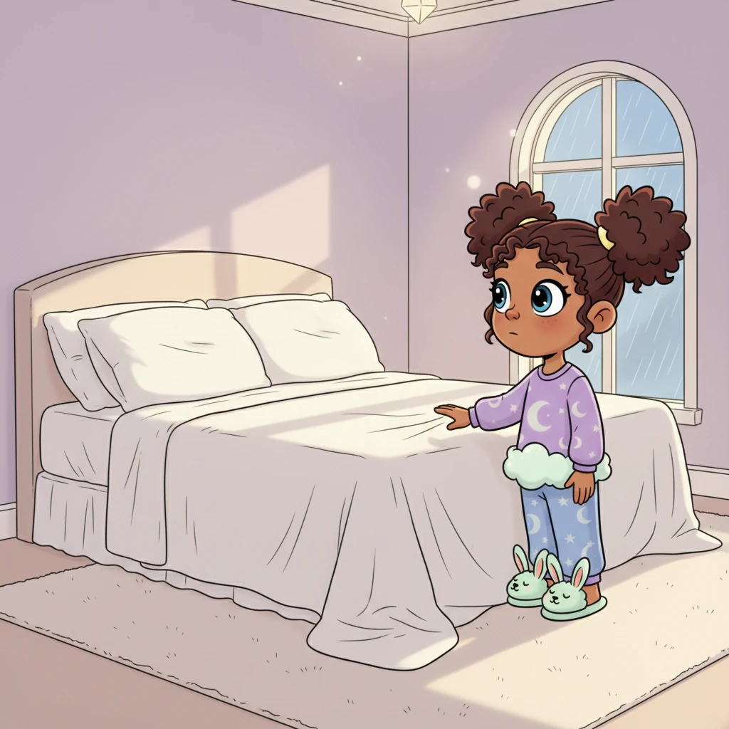 Elara's gaze, soft and unhurried, drifted across the inviting expanse of the large, comfortable bed, its crisp white sheets appearing impossibly smooth and pristine beneath the gentle, ambient glow emanating from the ceiling crystal, a silent promise of deep rest after the day's quiet adventures, while the faint, clean scent of lavender and fresh linen, a delicate perfume of tranquility, seemed to rise from the very fabric of the bed itself, wrapping around her in a subtle, comforting embrace that beckoned her closer, drawing her attention to the plump, inviting pillows that seemed to sigh with softness, promising to cradle her head with the utmost tenderness, each fold and curve of the bedding a testament to the meticulous care taken in preparing this sanctuary for sleep, a visual symphony of serenity that whispered of peaceful dreams and undisturbed slumber, inviting her to release any lingering thoughts of the day and simply exist in the quiet beauty of this moment, feeling the gentle pull towards the warmth and solace that awaited her within the snowy white layers, a profound sense of anticipation building within her heart.
With slow, deliberate steps, Elara moved further into the chamber, her feet barely whispering against the plush carpet that muffled every sound, absorbing the last echoes of the distant, persistent rain that continued its soothing rhythm against the unseen windows outside, a constant, gentle backdrop to the profound quiet within this personal sanctuary, a quiet that deepened with each careful step she took towards the waiting embrace of the bed, feeling the subtle shift in the air as she neared the linens, a gentle warmth that seemed to emanate from the very prospect of rest, a profound sense of belonging settling over her like a soft blanket, a feeling of coming home to a place designed purely for rejuvenation, where every breath deepened and every muscle began its slow journey towards complete relaxation, as if the very air itself was imbued with a calming magic, urging her to slow down, to breathe deeply, and to simply be present in the peacefulness that enveloped her entirely, from the tips of her toes to the top of her head, a deep, resonant calm filling her being.
She paused beside the bed, her hand reaching out, not quite touching, but hovering over the soft, inviting texture of the quilt, a feeling of deep peace washing over her as she took in the perfectly arranged pillows, the way the light caught the subtle weave of the fabric, each tiny detail contributing to the overwhelming sense of calm and preparation for a night of undisturbed, restorative sleep, the very air around her seeming to hum with a gentle lullaby, a silent invitation to let go of the day and embrace the quiet magic of the night, observing the way the soft glow from the crystal above painted gentle highlights and shadows across the pristine bedding, creating a subtle dance of light that was both mesmerizing and deeply calming, a visual whisper of peace that promised sweet dreams.
The room itself, while simple in its elegance, felt designed with an innate understanding of comfort, every curve and surface, every gentle shadow cast by the crystal's glow, conspiring to create an atmosphere of profound serenity, a haven where the worries of the world seemed to melt away like morning mist, leaving only the quiet anticipation of dreams, a space where time itself seemed to slow, allowing for a deep, unhurried appreciation of the present moment, a perfect prelude to the gentle descent into slumber, a complete and utter sanctuary crafted with the sole purpose of fostering true and lasting repose, where every fiber of her being felt encouraged to unwind and find its deepest sense of peace, a quiet embrace of tranquility.
Finally, she took another slow, deep breath, letting the clean, soothing scent of lavender fill her lungs, a final, gentle anchor to the present moment before fully committing to the soft invitation of the bed, feeling the subtle shift in her own energy as she prepared to shed the last vestiges of the waking world, ready to be enveloped by the profound quiet and comforting magic of the academy night.