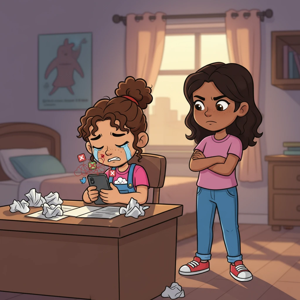 Lina, feeling terrible, worked tirelessly to get the posts removed. She apologized sincerely, understanding the pain she had caused. Maya saw her remorse and felt a flicker of forgiveness.