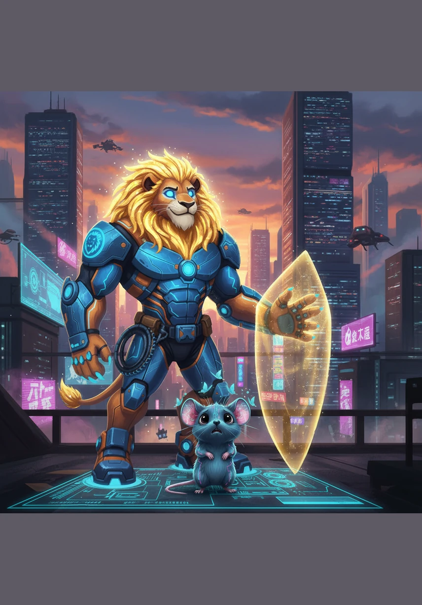 In the heart of a vibrant, emerald jungle lived Leo, a magnificent lion with a golden mane that shimmered like the sun. He walked with great pride, his heavy paws treading softly on the forest floor as he surveyed his vast and lush kingdom.