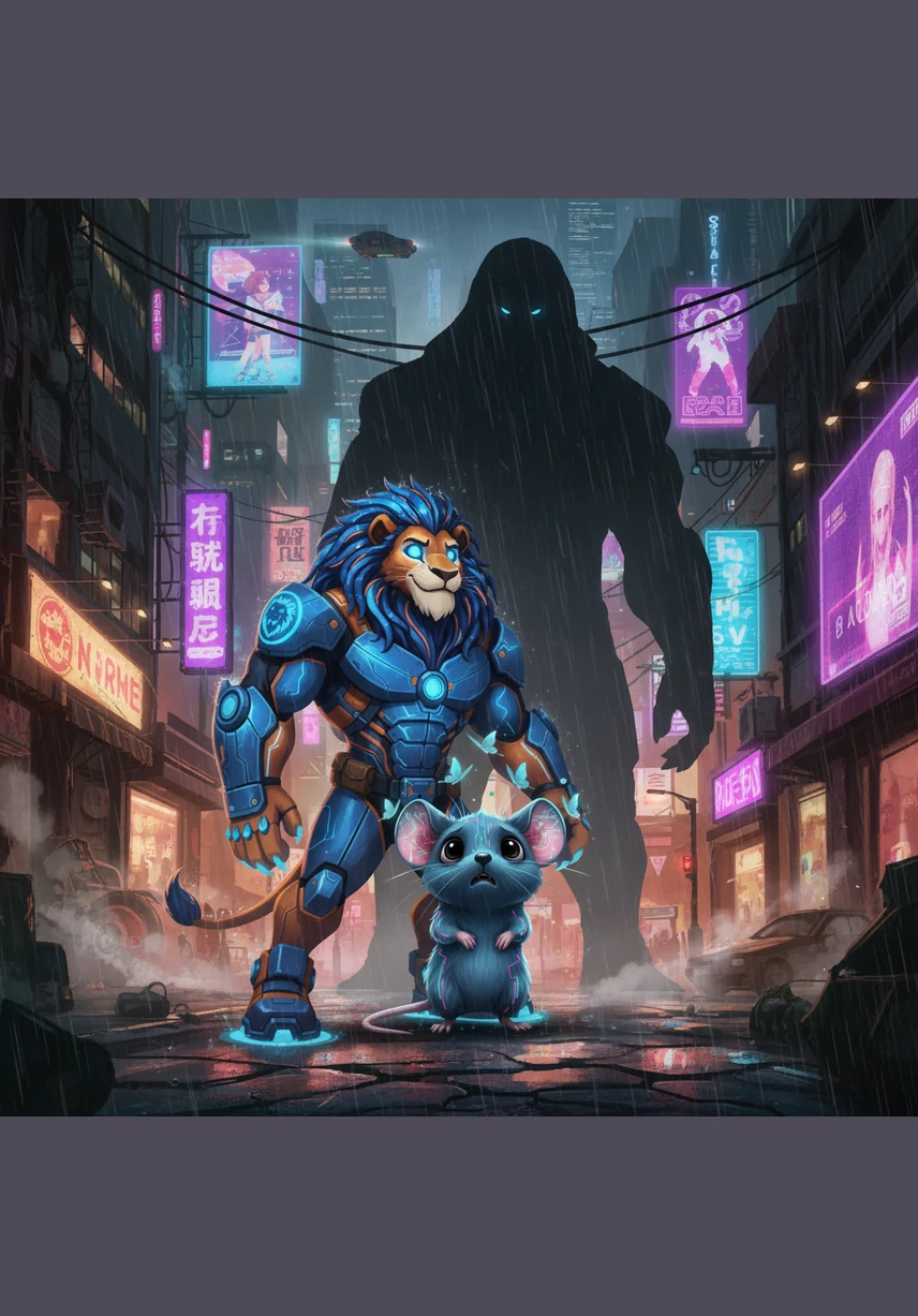 Pip looked up with wide eyes and begged for mercy, promising that one day he might be able to return the favor and help the great king. Amused by the idea of a tiny mouse helping a lion, Leo chuckled and gently lifted his paw, telling the little creature to run along and play elsewhere.