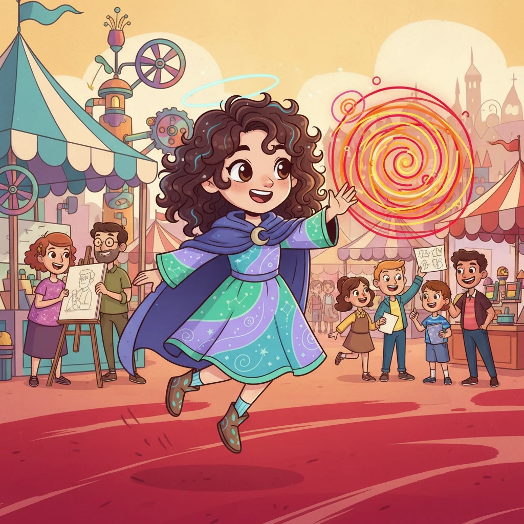 Aura steps onto the red channel, feeling a surge of creative energy. She finds herself in a bustling marketplace, where people are excitedly sharing ideas and collaborating on projects. She feels a joyful buzz of connection.