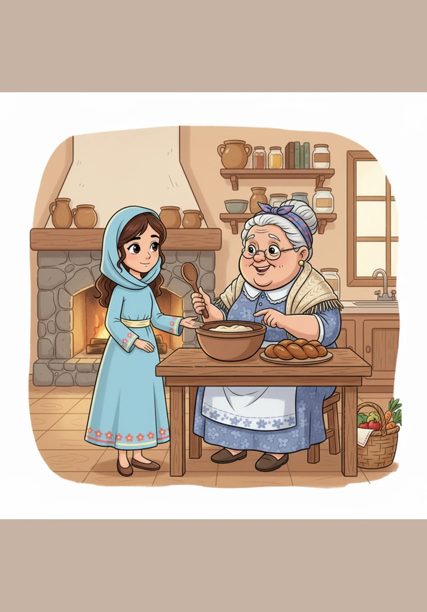 Her grandmother, Bubbe, calls her over to polish an old, dented silver Kiddush cup that has been passed down through generations. Bubbe whispers that the cup’s true value isn't in its external shine, but in the many blessings it has held and the resilience of the family who carried it through hard times.