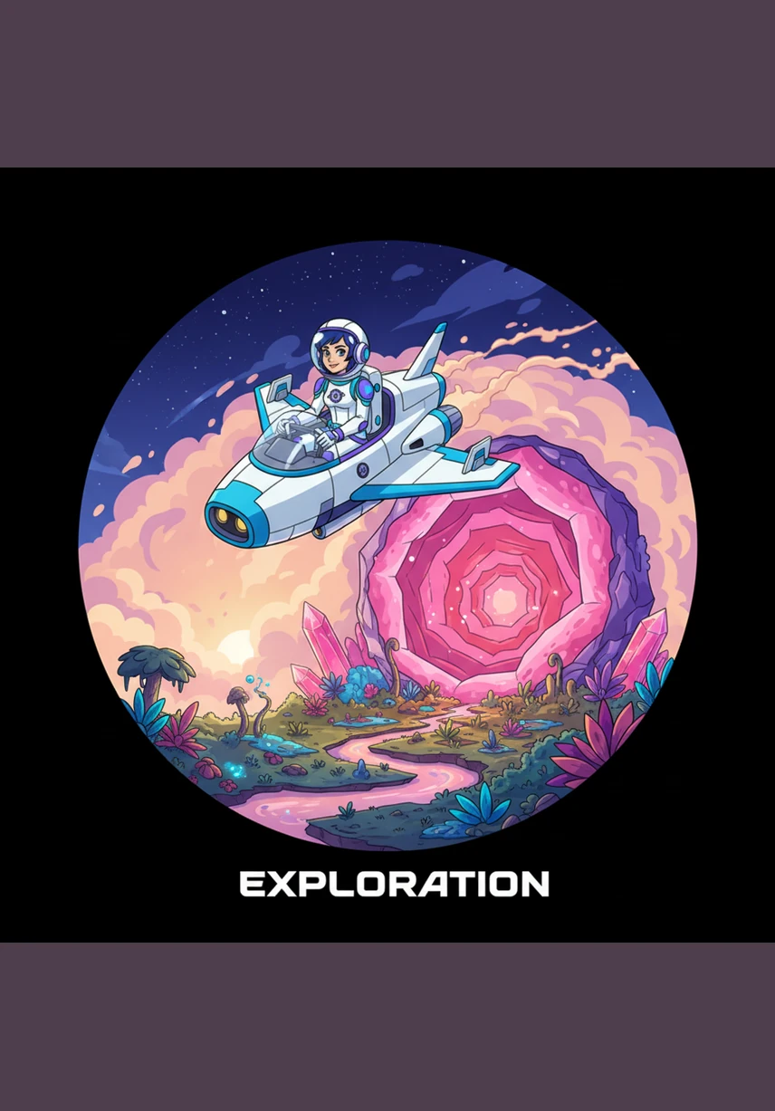 The engines ignite with a brilliant blue flame, propelling the ship through the thick, dark clouds. As Astra breaks through the atmosphere, the oppressive grey fades into the vast, sparkling velvet of deep space.