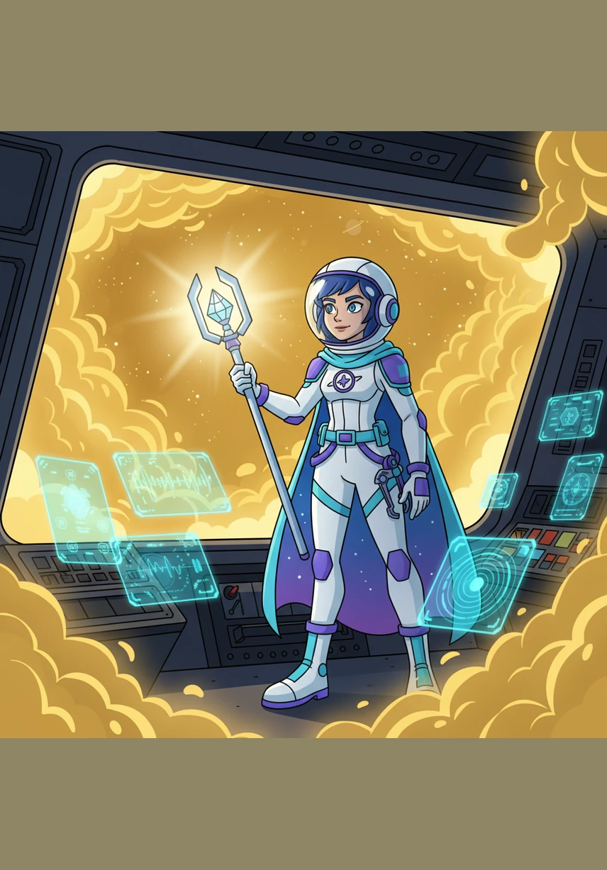 As the ship enters the golden mist, the darkness of the void is replaced by a warm, amber radiance. The sensors begin to chime with rhythmic pulses, signaling life in a place where only silence should exist.