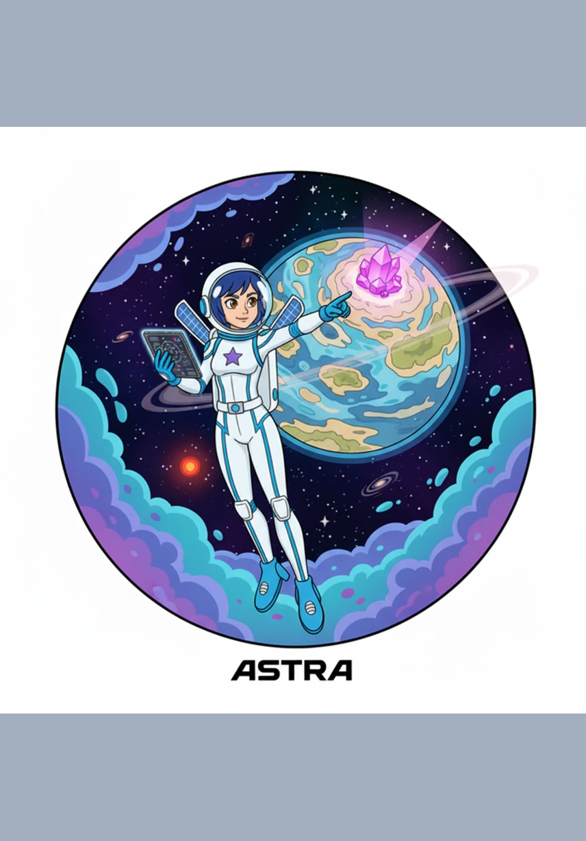 Astra gasps as the first giant sunflower drifts past her viewing port, its petals glowing like solar flares. It is as large as a small moon, swaying gently in the cosmic currents.