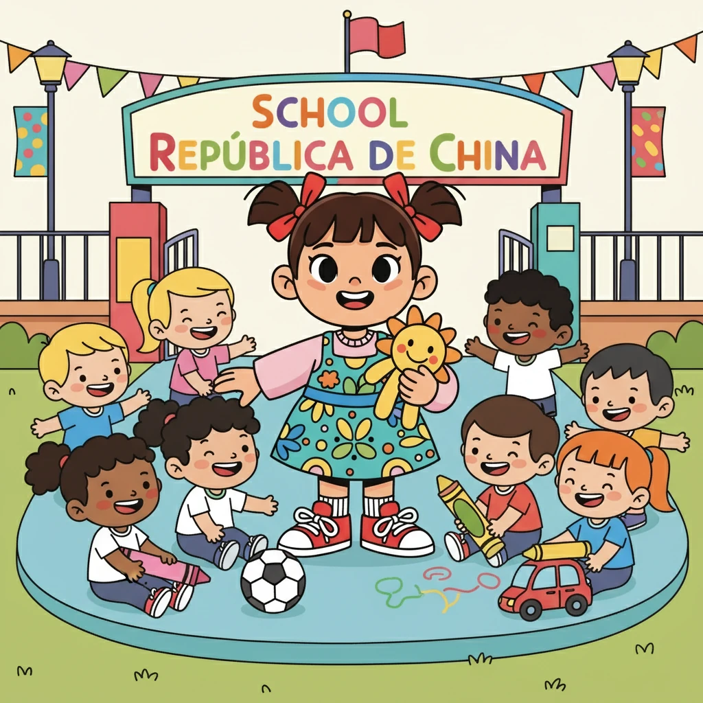 En la penúltima escena, Fernanda está rodeada de todos sus compañeros. Ríen, juegan y comparten momentos felices juntos. La escuela República de China se ha convertido en un lugar donde la diversidad es celebrada.