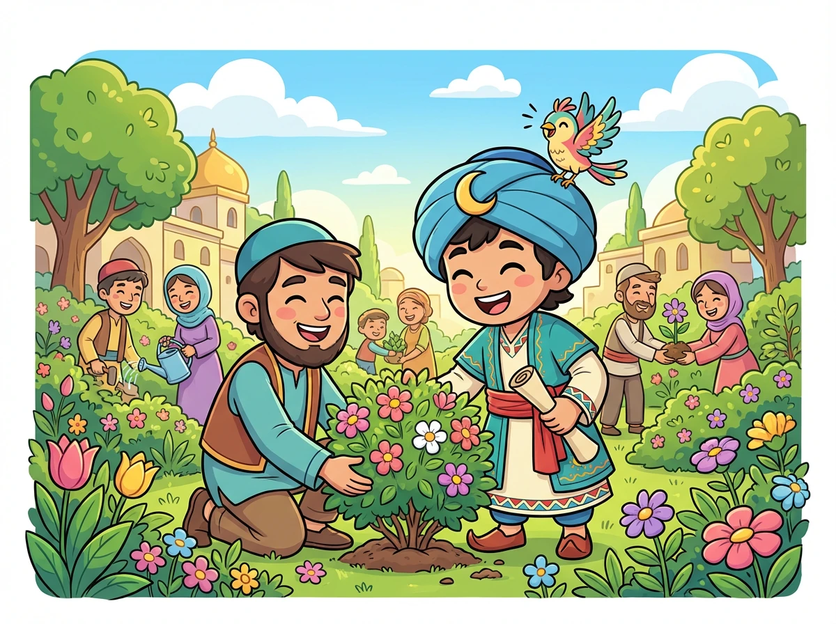 Alisher va qushning sa'y-harakatlari zoye ketmadi. Xalqning qalbi yumshab, ular yana bir-biriga yordam bera boshladilar. Bog' gullari qayta ochildi va xonlik yana gullab-yashnadi.