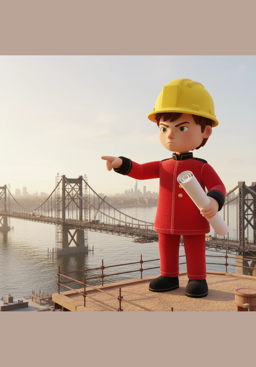 Wearing a bright yellow hard hat, Jack stood at a construction site overlooking a massive bridge being built over a river. Being an engineer was a huge challenge that required him to solve difficult puzzles to keep the roads and bridges safe.
