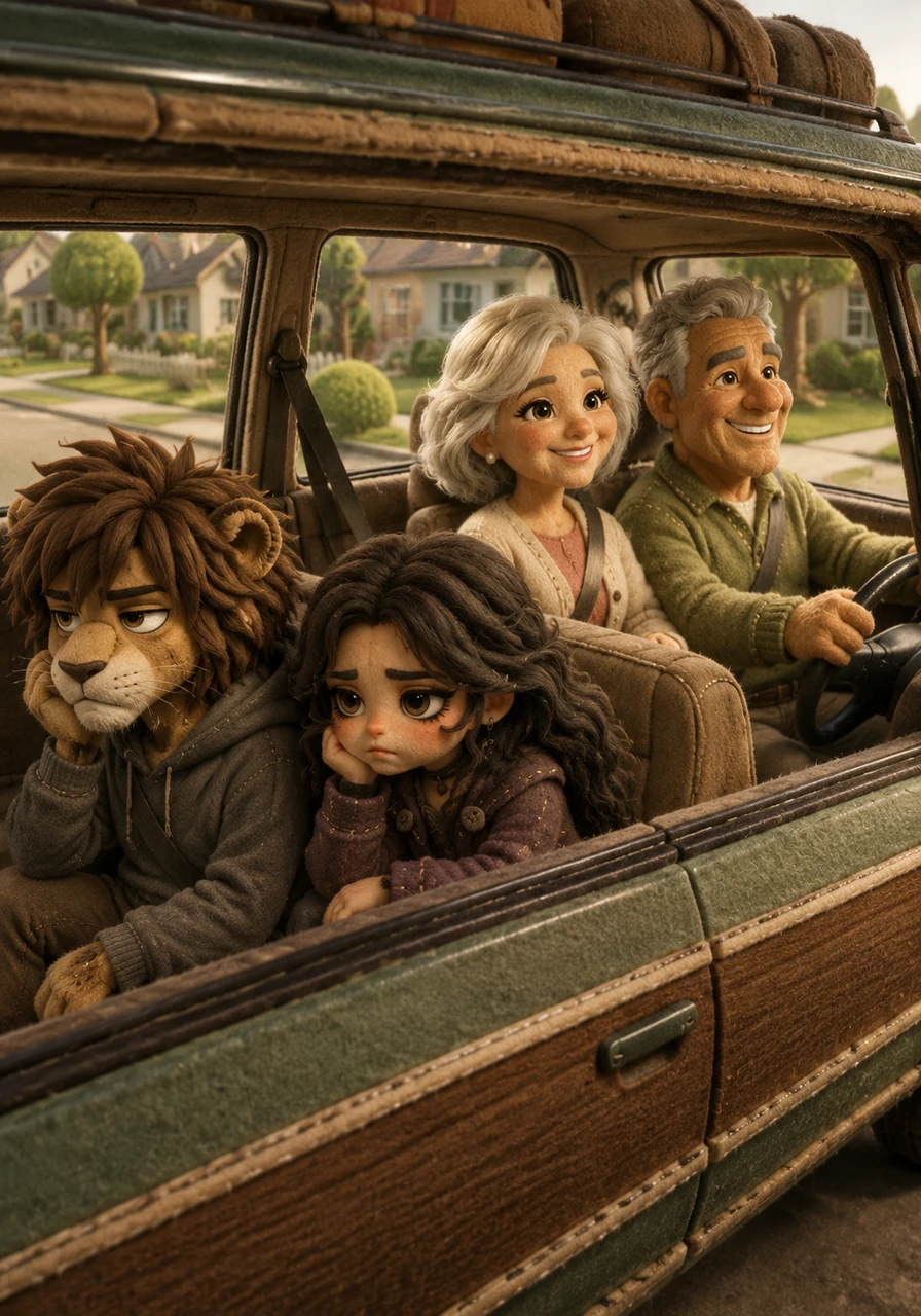 Leo and his sister Maya stared gloomily out the window of their family's station wagon as it pulled into a quiet, cookie-cutter suburban neighborhood. Behind the wheel, their parents smiled brightly, thrilled to finally leave their capes behind for a quiet life of retirement. Leo sighed, feeling the heavy burden of his super strength, flight, and telekinesis becoming utterly useless among the manicured lawns.