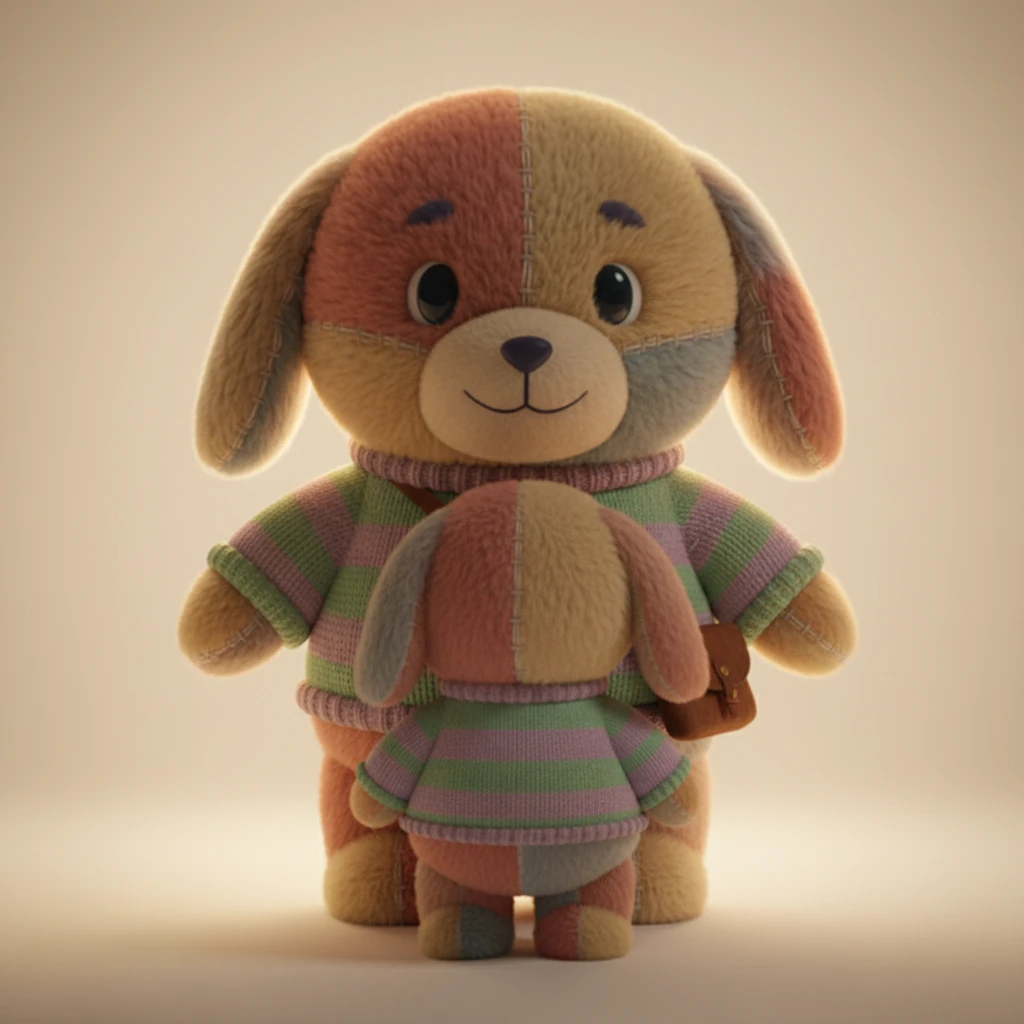 Standing behind her, a comforting, plush silhouette, was Derek. His expression was etched with worry, yet his presence radiated a gentle warmth, ready to envelop her in a much-needed, soft embrace.