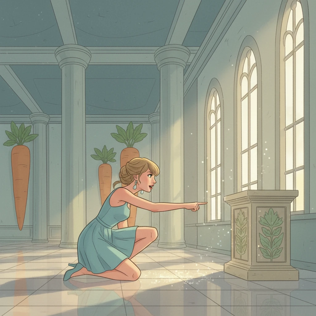 Taylor, with her keen eye for detail, notices a faint, shimmering trail leading away from the pedestal, almost invisible to the naked eye. She points it out to the detectives.