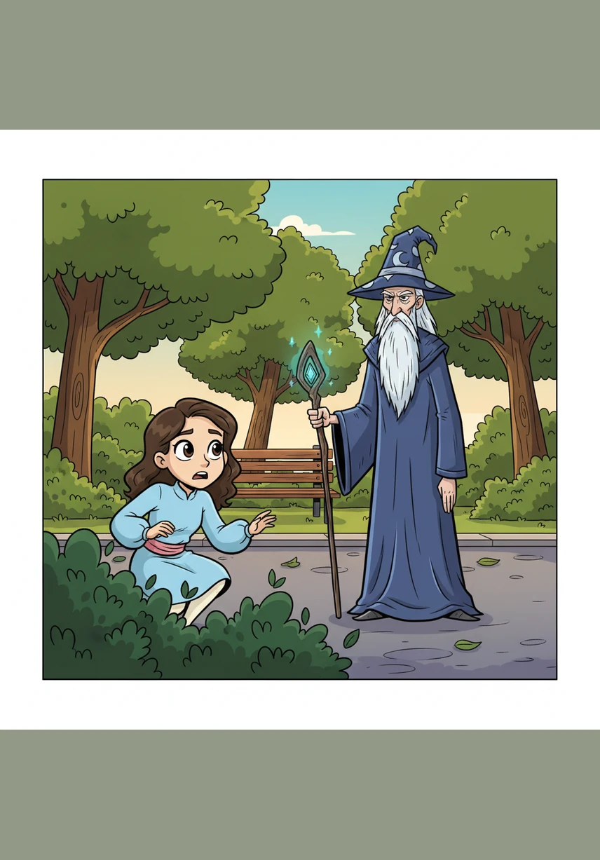 As she tried to get a better look, Maya’s foot caught on a tangled root, causing her to stumble forward with a loud cry. The sudden noise shattered the silence of the park, and she froze in terror.