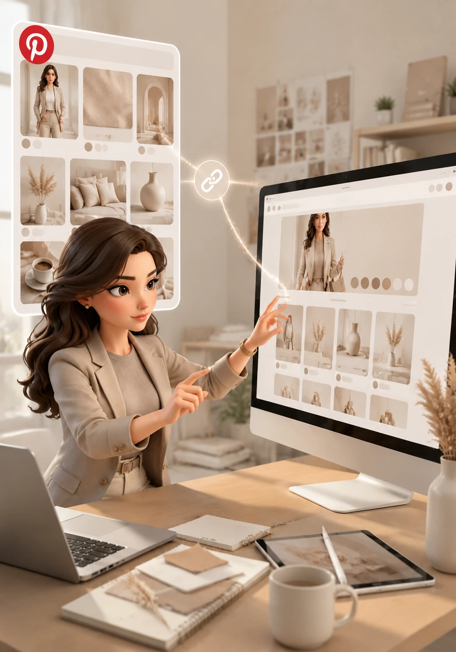 With a focus on the user's journey, Elara builds a seamless digital bridge between her Pinterest profile and her Gumroad storefront. She ensures that every color and texture on her landing page perfectly matches the pins that first caught the buyer's eye.