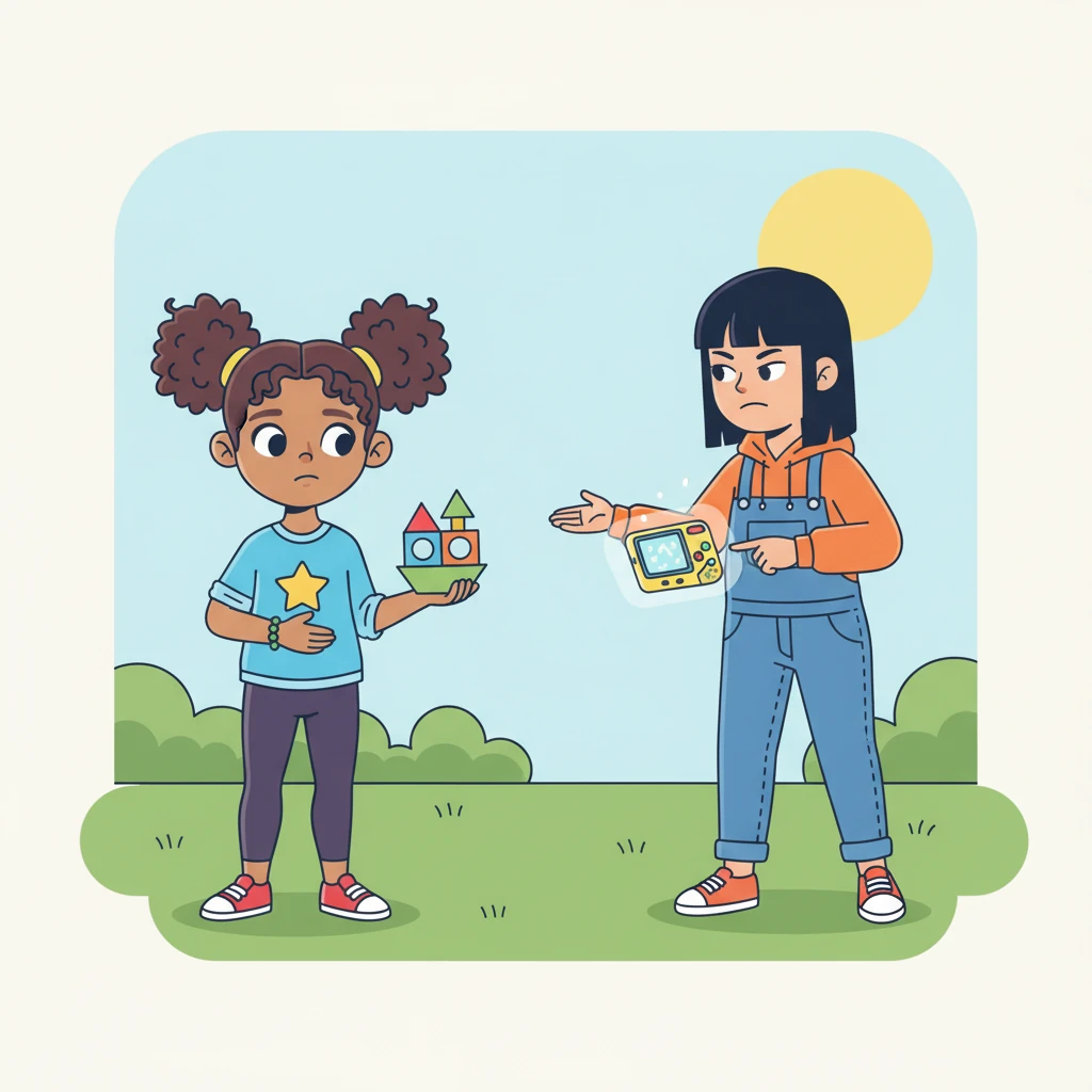 Soon, Lily becomes Emma's constant companion, but things start to shift. Lily insists on only playing her games, pushing Emma's ideas aside with a dismissive wave of her hand. Emma feels a strange mix of flattered by the attention and a little bit small.