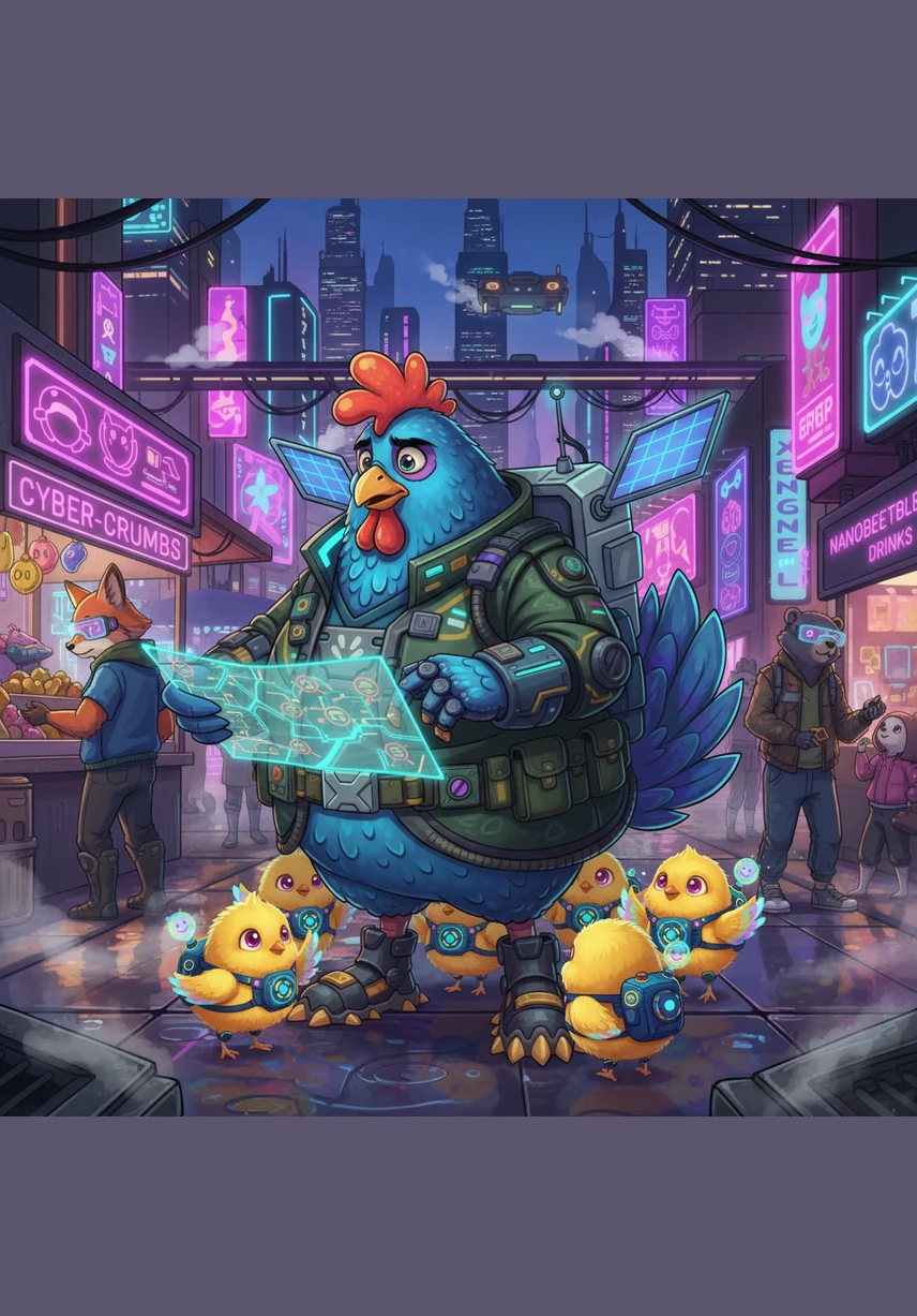 Reiz dzīvoja liela un raiba mamma vista, vārdā Raibīte. Viņa lepni staigāja pa zaļo, ziedošo pagalmu, meklējot gardus graudiņus un baudot silto pavasara sauli.