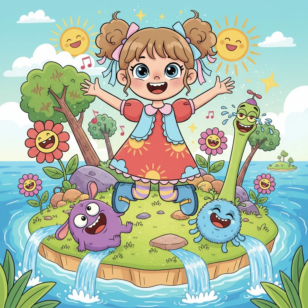 Milana's Island of Giggles - 모험