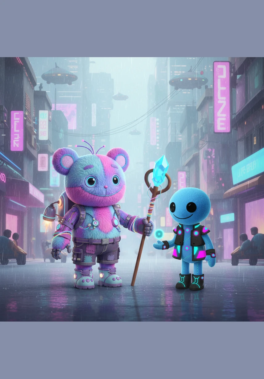 A charming toy named Max approaches with a confident wink and a playful comment that makes Jacob’s googly eyes widen in annoyance. While Max is clearly smitten, Jacob just wants to find a quiet corner to call his own.