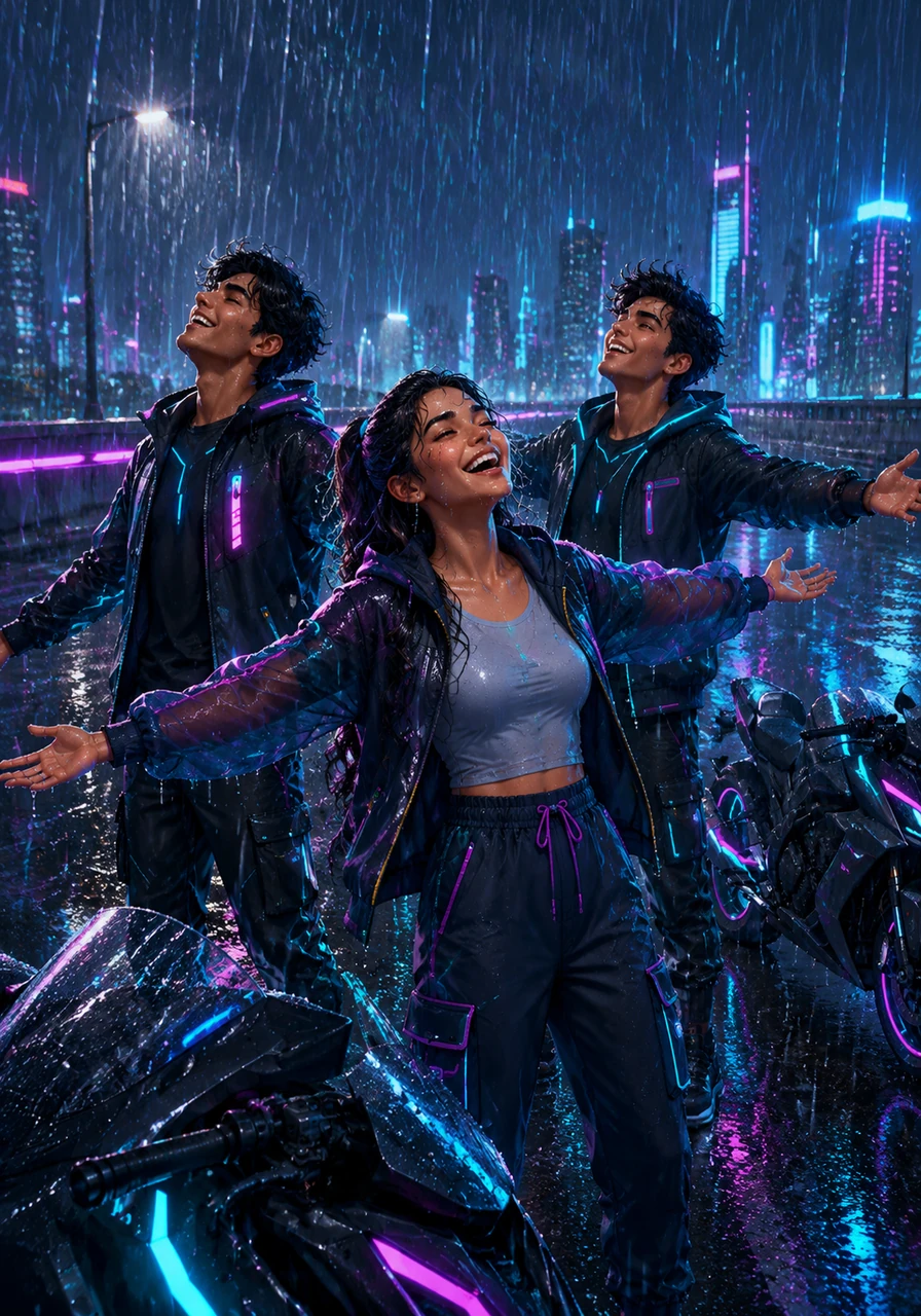 A sudden downpour catches them during a long ride, but instead of seeking shelter, they laugh and embrace the rain. This moment of pure, unadulterated joy becomes a core memory, symbolizing the peak of their happiness together.