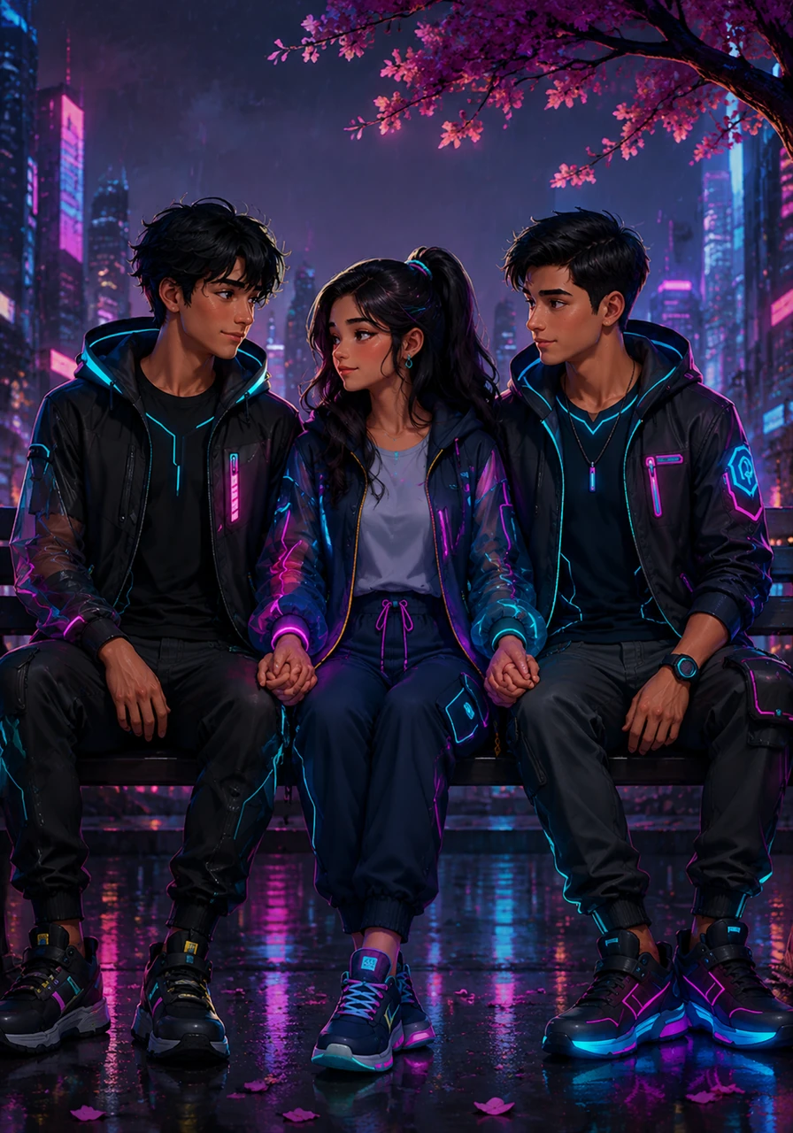 They share one final, heartbreaking date, pretending to smile while the weight of their impending separation hangs heavy in the air. They hold hands tightly, trying to memorize every detail of each other's faces before the world pulls them apart forever.