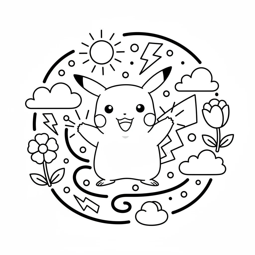 pikachu coloring pages