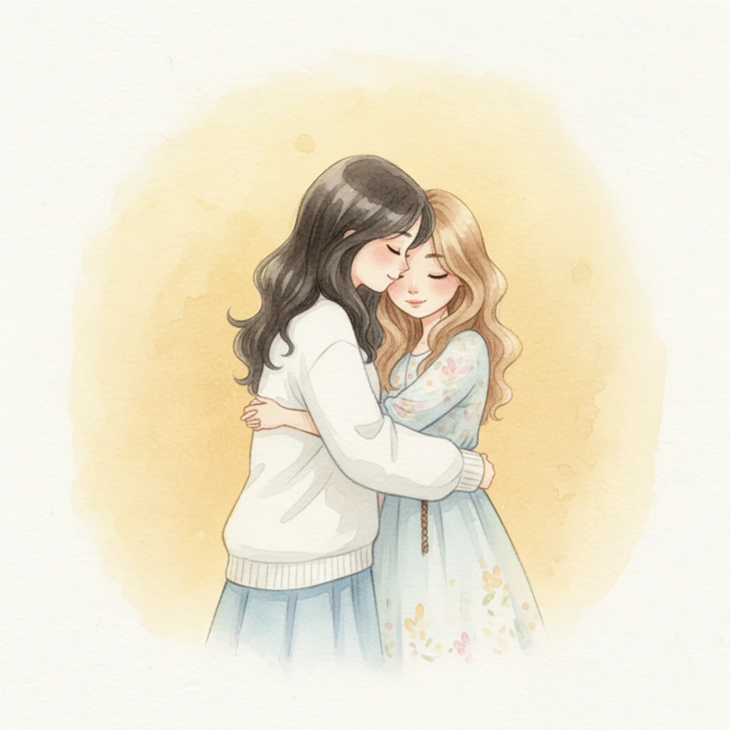 Com um movimento lento, Minji puxou Tiffany para mais perto, aninhando o rosto nos cabelos macios dela. O gesto, raro e significativo, falou volumes sobre o quanto ela valorizava aqueles momentos. O tempo parecia realmente ter parado, preso na bolha dourada de seu próprio mundo.