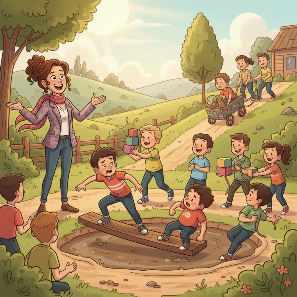 The students faced obstacles and challenges, learning the importance of communication and adaptation. Some teams struggled, while others thrived, illustrating the impact of effective teamwork. Anya beamed with pride, witnessing the transformation from individual effort to collective success.