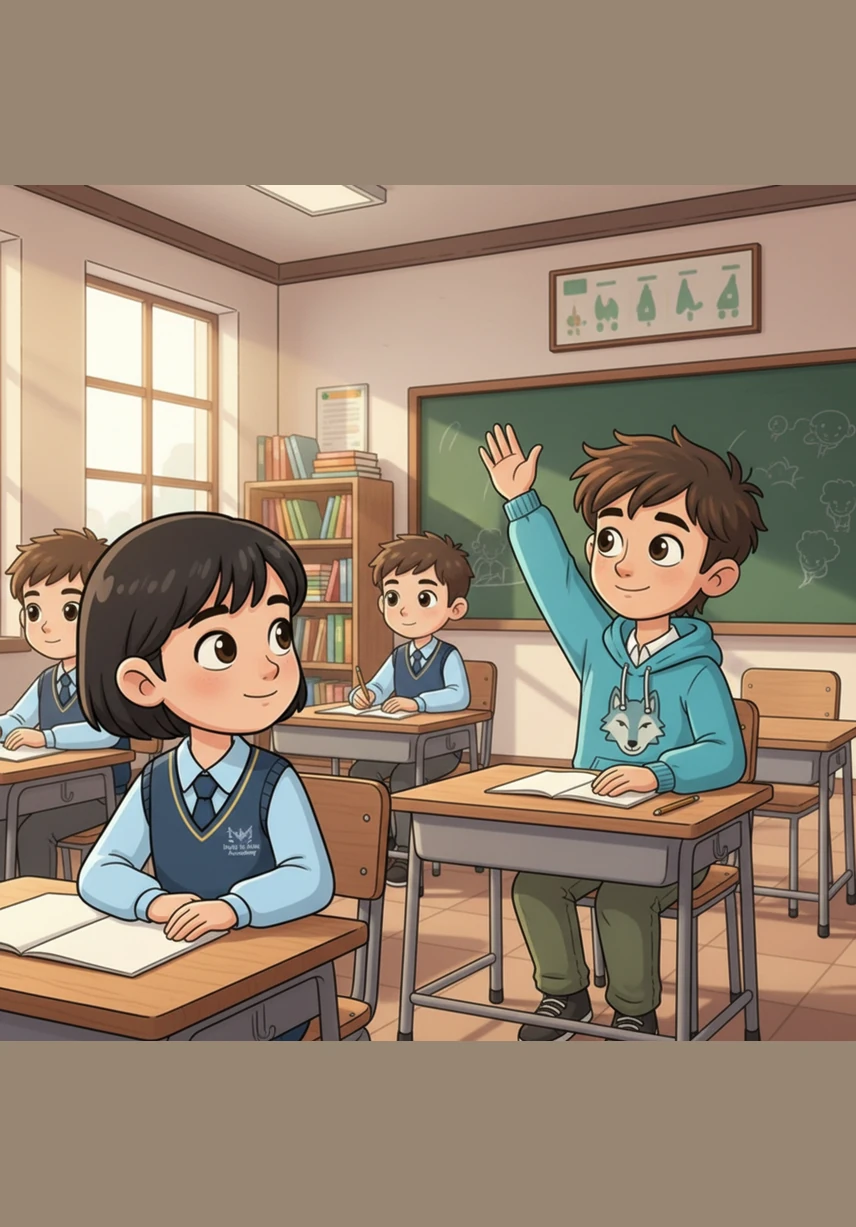 When Zaid wants to share a thought or ask a question, he raises his hand quietly and waits for his teacher to call on him. He speaks with a gentle voice and listens intently to the answers, showing the same respect to his fellow students as he does to his instructors.