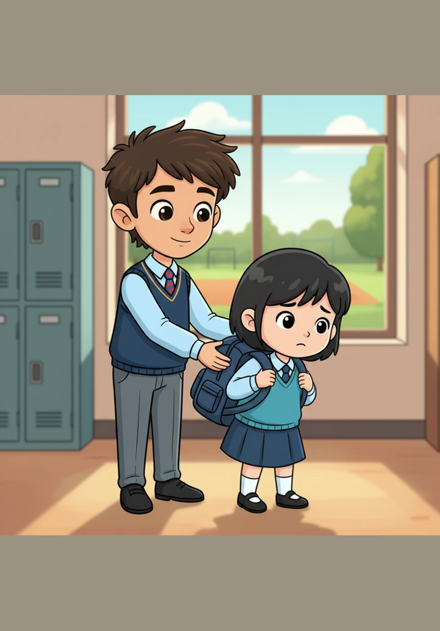 Even when Zaid feels a flash of anger or disappointment, he takes a deep breath and chooses to respond with kindness. He helps a younger student who is struggling with their bag, proving that a strong person is one who can control their emotions and help others grow.