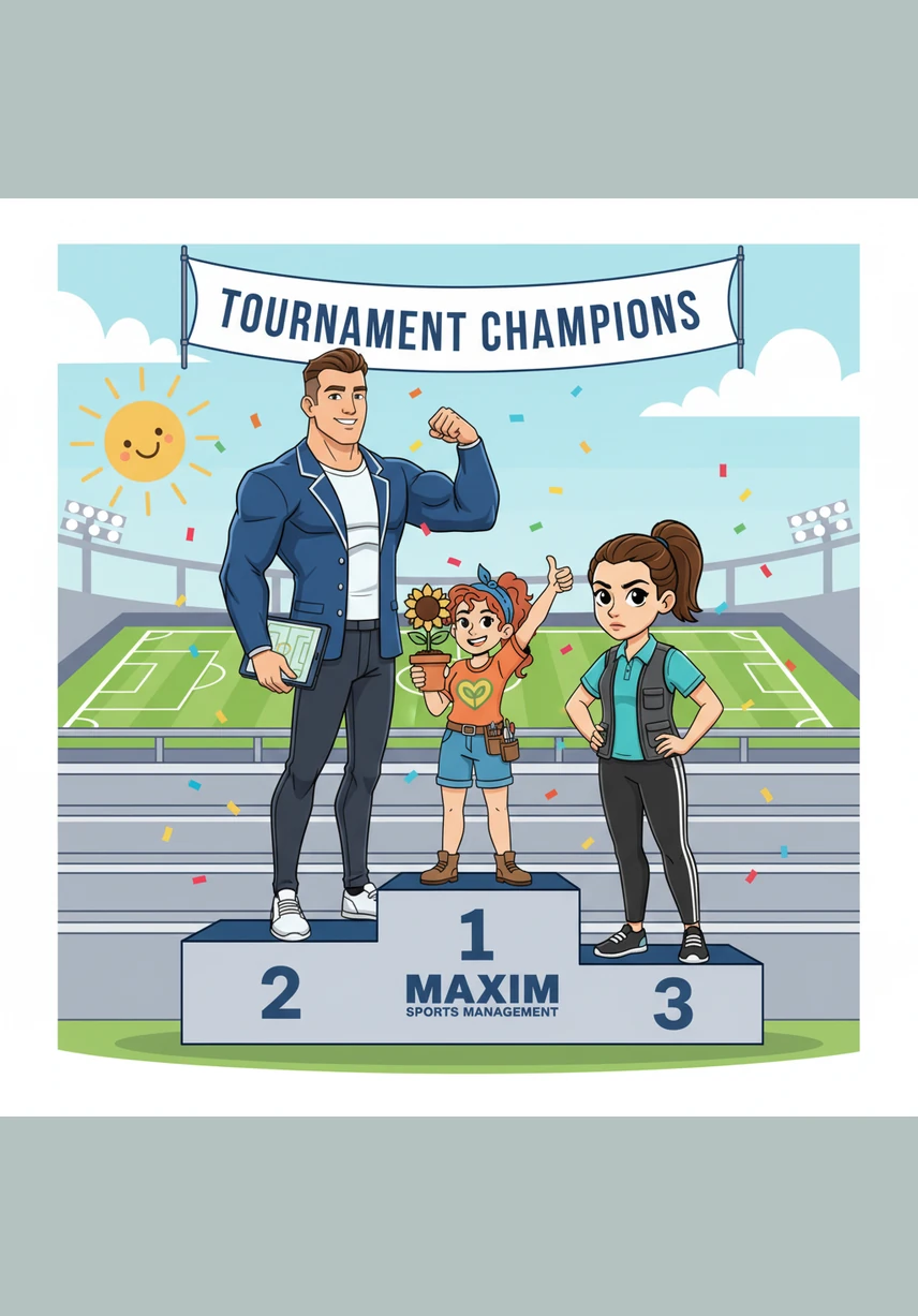 После завершения турнира Максим изучает графики посещаемости и отзывы зрителей на своем планшете, обсуждая результаты с коллегами. Глубокий анализ проведенного мероприятия позволяет выявить сильные стороны и понять, что можно улучшить в будущем для достижения еще больших высот.