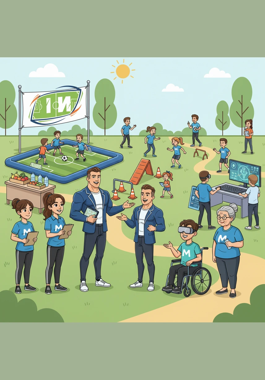 Максим обращается к вам с вопросом: «Если бы вы были спортивным менеджером, какое мероприятие вы бы организовали, чтобы вдохновить своих соседей и друзей на занятия спортом?». Задумайтесь, какие ресурсы, идеи и технологии помогли бы вам сделать это событие по-настоящему полезным и увлекательным.