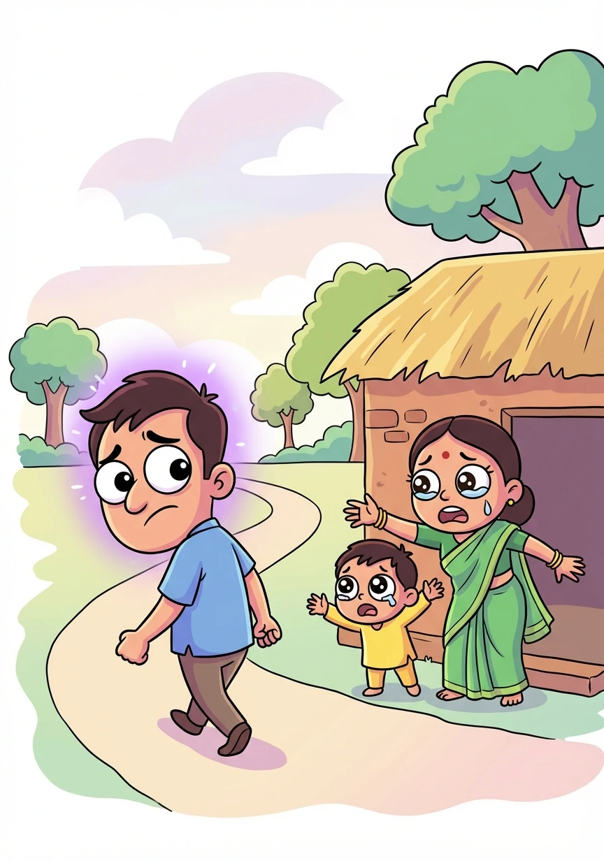 Under Anagha's spell, Sandip made a choice that shattered his family's happiness. He abandoned his wife and child, believing he was pursuing true love.