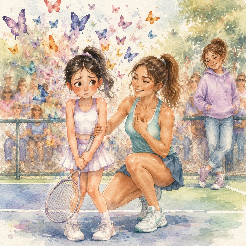 Mia and the Butterfly Flutters: A Tennis Story About Finding Calm in the Crowd - educational