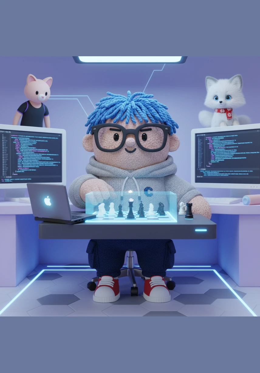 Finally, Alex enters the Play section to test his skills against a formidable engine in a clean, professional match environment. The entire AeternaChess ecosystem comes together, providing a seamless transition from deep study to practical application in a modern digital arena.