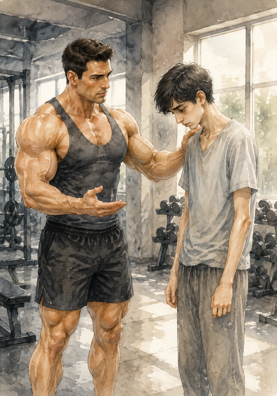 Just as Aryan is about to drop his head in shame and walk out of the gym forever, the mentor stops him and explains that a weak body is never the true problem. He tells Aryan that today’s failure is simply the necessary foundation for tomorrow’s improvement, and that mental strength comes first.
