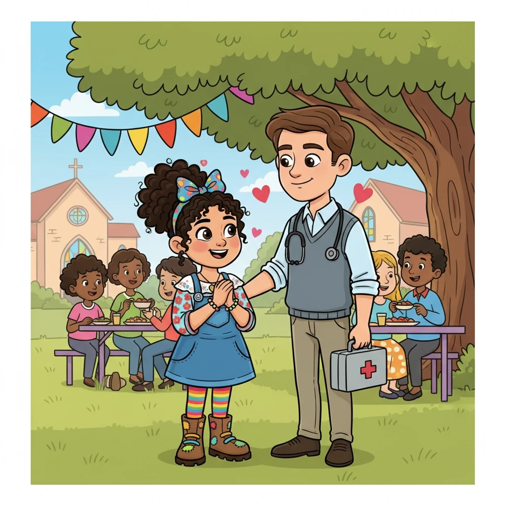 One day, at a church event, Manuela met Dr. Ricardo, a handsome and compassionate young doctor. They connected instantly, drawn to each other's kindness and shared faith. Their relationship blossomed into a beautiful romance, filled with shared values and mutual respect.
