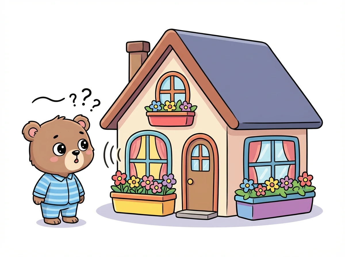 Omas Haus sah gemütlich aus mit seinen bunten Blumenkästen an den Fenstern. Aber als Ben näher kam, hörte er komische Geräusche. Es klang anders als zu Hause.