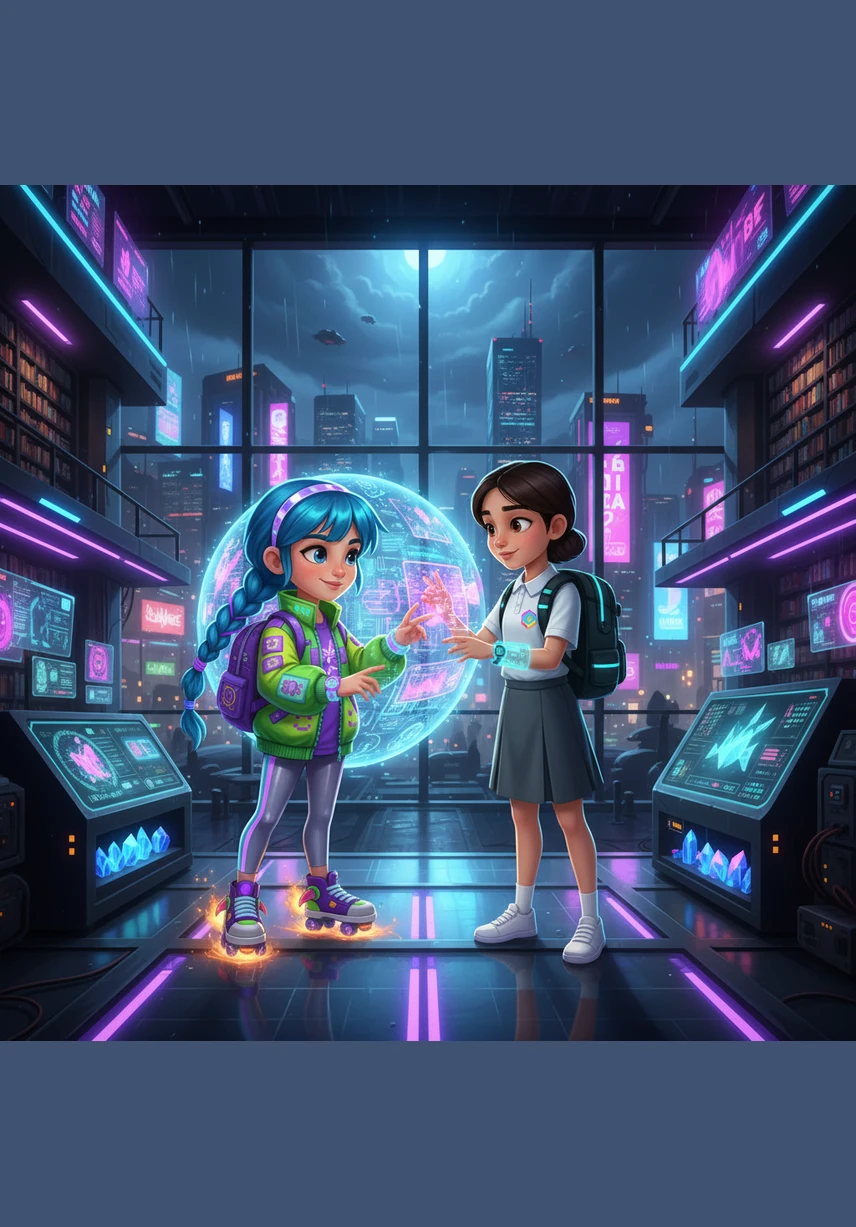 بدأت الصديقتان في استكشاف أنواع مختلفة من المصادر، من الكتب الورقية الضخمة إلى الموسوعات الرقمية على أجهزة الحاسوب. تعلمتا أن كل معلومة لها أصل، وأن البحث عن الحقيقة يبدأ من معرفة المصدر الموثوق والتأكد من صحته.