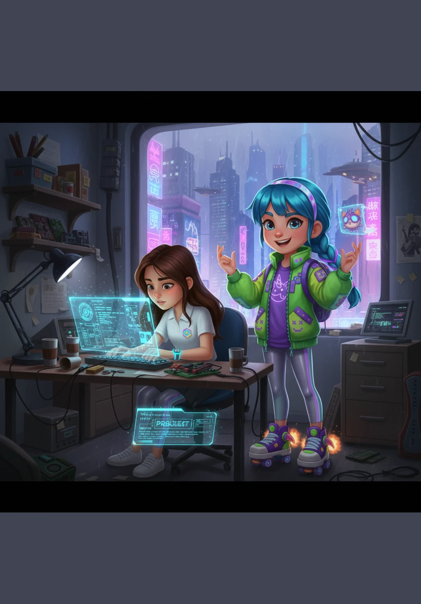 بعد ساعات من العمل الجاد، نظرت الصديقتان إلى مشروعهما المكتمل الذي يزين صفحة المراجع في نهايته بشكل مرتب. أدركت مريم أن العلم لا يكتمل إلا بتقدير من سبقونا في البحث، وأن توثيق المصادر هو وسيلة لشكرهم على مجهودهم.