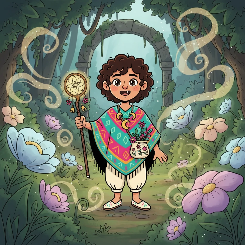 Un día, Ensueño descubrió un jardín secreto lleno de hierbas especiales.  Eran hierbas durmientes, con pétalos que brillaban con colores suaves.  Un aroma dulce y relajante flotaba en el aire, invitándolo a explorar.  Se sintió emocionado por la aventura que le esperaba.