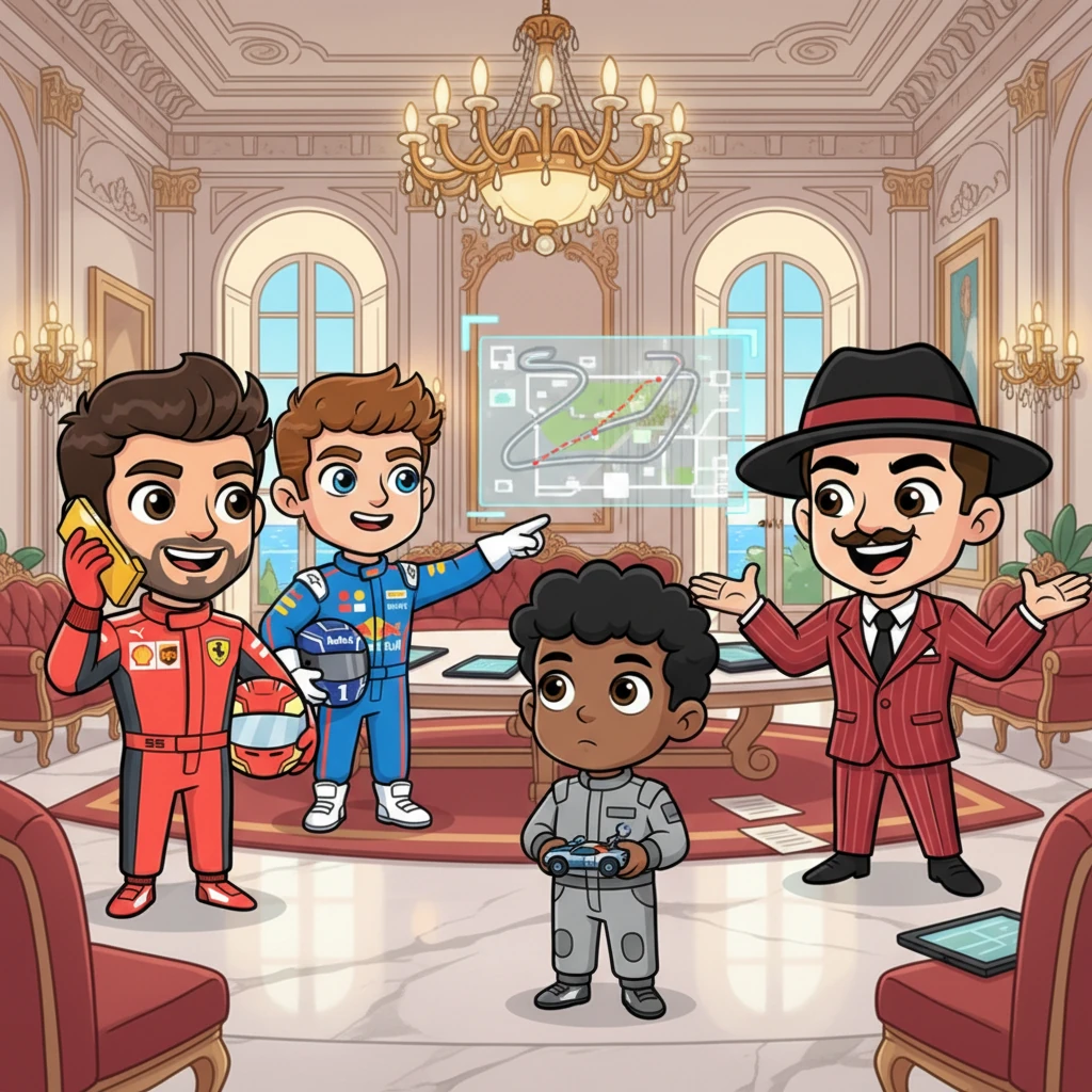 The grand Monaco mansion hummed with the usual vibrant chaos, a symphony of important calls, strategic discussions, and playful banter. Carlos, Max, and Charles, the formidable heads of the family, moved through the opulent halls with an air of effortless authority. Amidst this bustling energy, a slight figure, Rafa Câmara, often found himself on the periphery, a quiet observer of the powerful world around him.