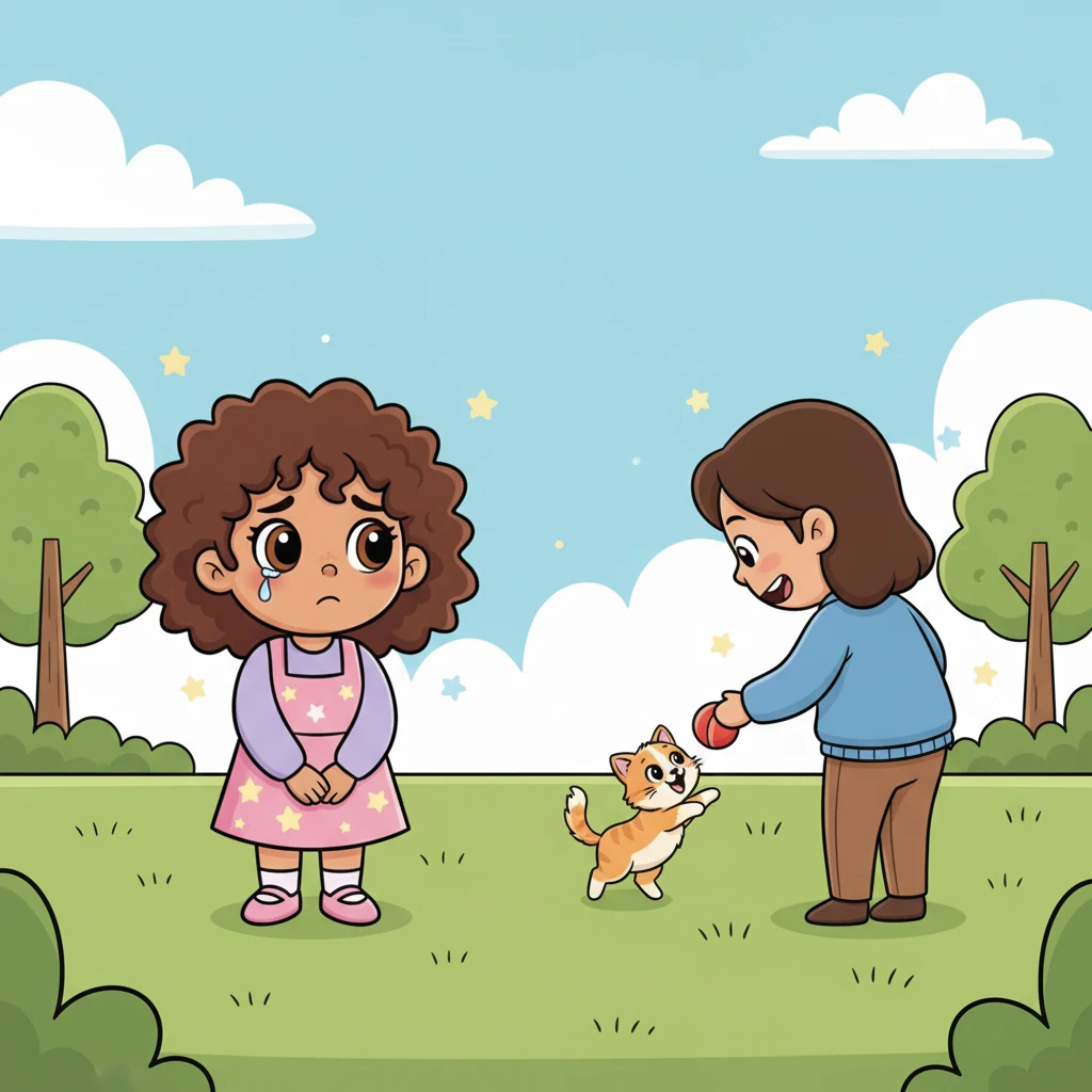 Days turned into weeks, and Estrella saw her former kitten happily playing with a kind new owner in the park. A wave of sadness washed over her as she realized how much she missed the little cat and regretted her decision.