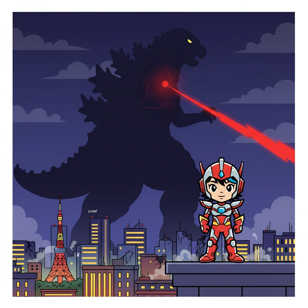 ゴジラ対ウルトラマン：大決戦！ (Godzilla vs. Ultraman: The Great Battle!) by Mu Ryan