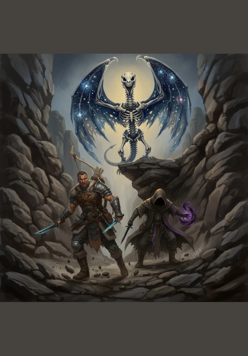 Utilizing the clever traps he spent days crafting, Kaelen lures the great beast into a narrow canyon of his own design. He strikes with precision, using the environment itself to turn the tide of battle against the immortal guardian.