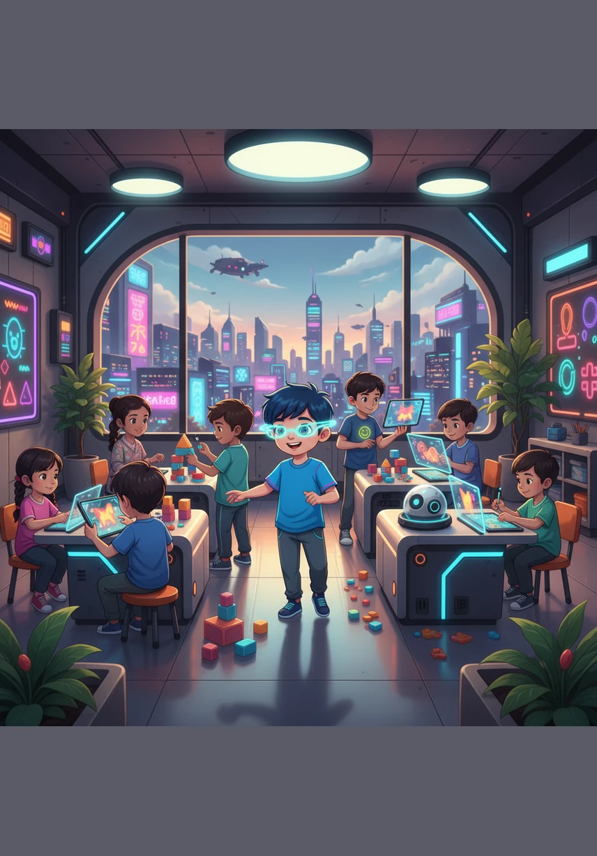 Sa-ya ber-se-ko-lah di Ta-di-ka Ce-ri-a. Di sa-na, sa-ya a-da ra-mai ka-wan yang ba-ik ha-ti. Ka-mi se-la-lu ber-ma-in dan be-la-jar ber-sa-ma-sa-ma.